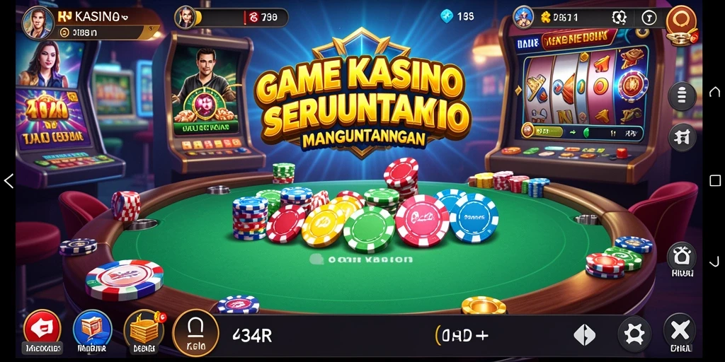 Tampilan permainan Kasino seru di 34R dengan grafis menakjubkan.