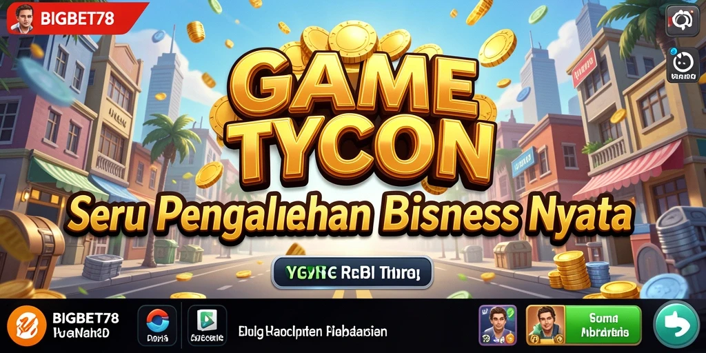 Tampilan gameplay menarik dari BIGBET78, menampilkan elemen Tycoon.
