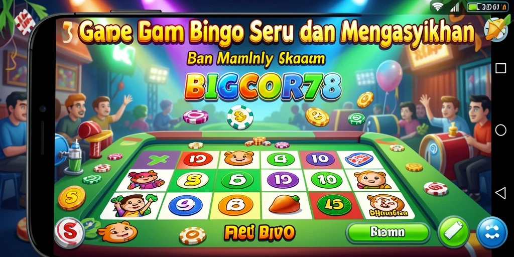 Tampilan gameplay Bingo di BIGCOR78 yang seru dan interaktif.