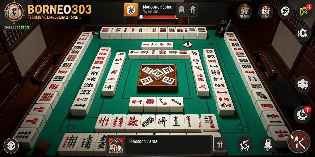 Tampilan bermain Mahjong yang mengasyikkan di BORNEO303.