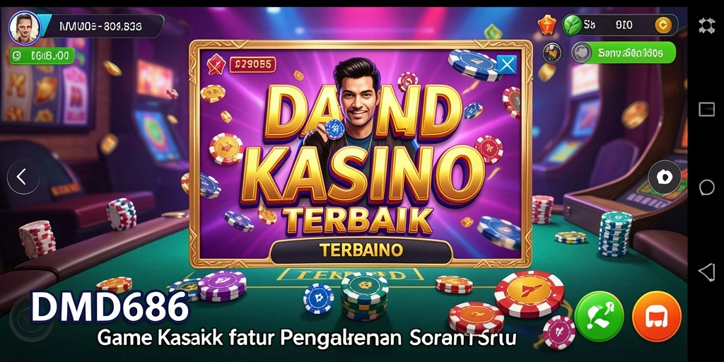 Screenshot gameplay DMD686 menampilkan keseruan permainan Kasino yang mendebarkan.