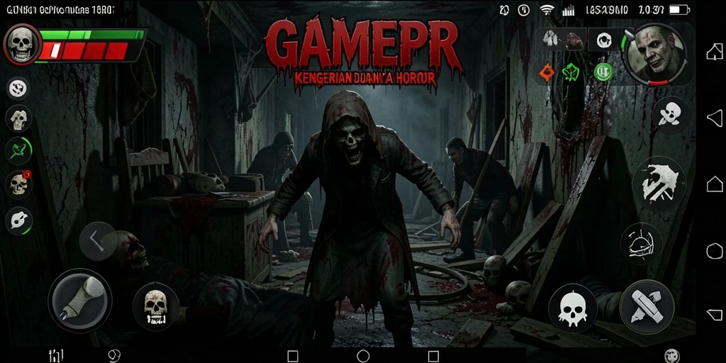 Gameplay GAMERP menunjukkan ketegangan dan kengerian yang mencekam.