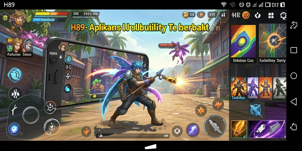 Screenshot H89 menunjukkan tampilan aplikasi Utility yang user-friendly dan informatif.