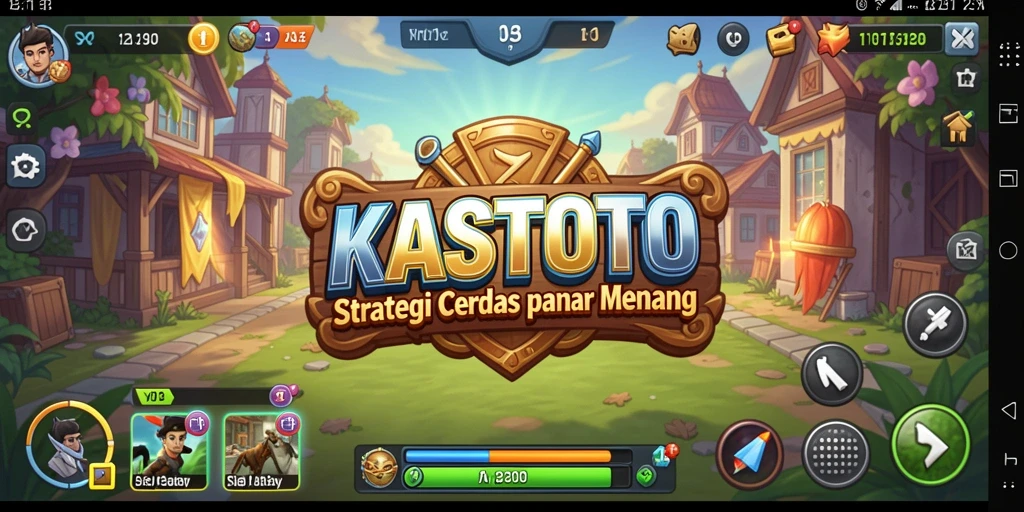 Tampilan gameplay KASTOTO yang menegangkan dan strategis.