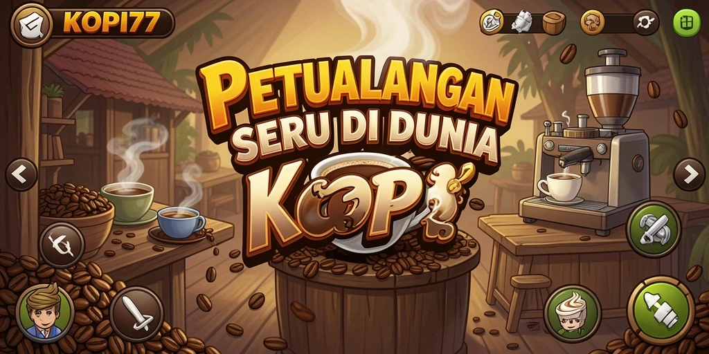 Tampilan gameplay KOPI77 yang menakjubkan dan penuh warna.