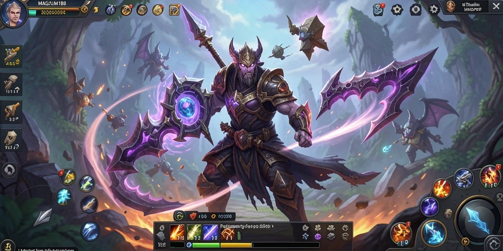 Tangkapan layar utama MAGNUM188 menampilkan aksi seru dalam petualangan MMORPG.