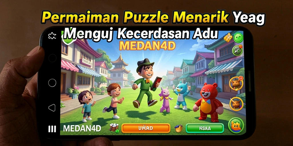 Tampilan gameplay seru MEDAN4D dengan tantangan puzzle