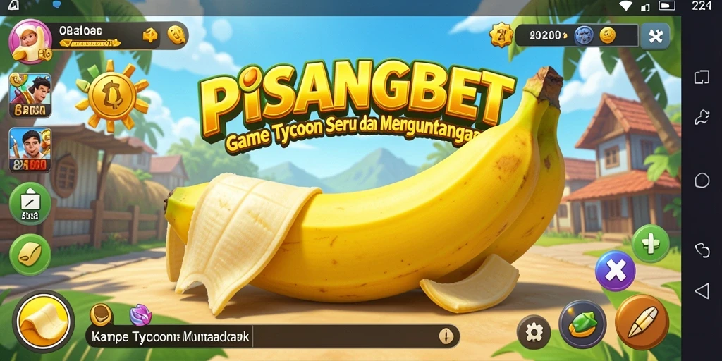 Screenshot gameplay PISANGBET menampilkan interaksi antar pemain dalam bisnis Tycoon.