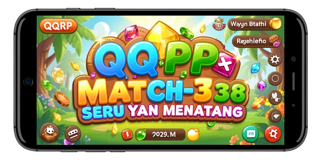 Menampilkan gameplay seru dari QQRP dengan grafis berwarna-warni.