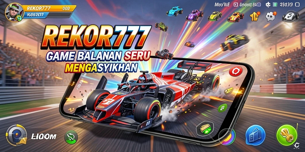 Gameplay balapan seru dan mendebarkan di REKOR777.