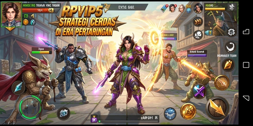 Screenshot RPVIP5 menampilkan gameplay strategis yang intens.