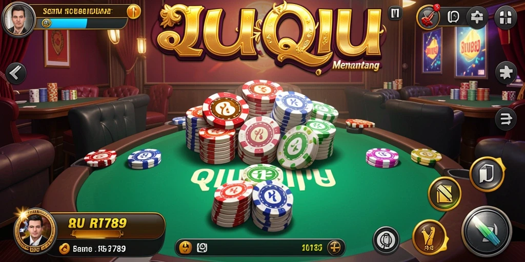 Tampilan gameplay seru dan kompetitif dalam RR789 QiuQiu.