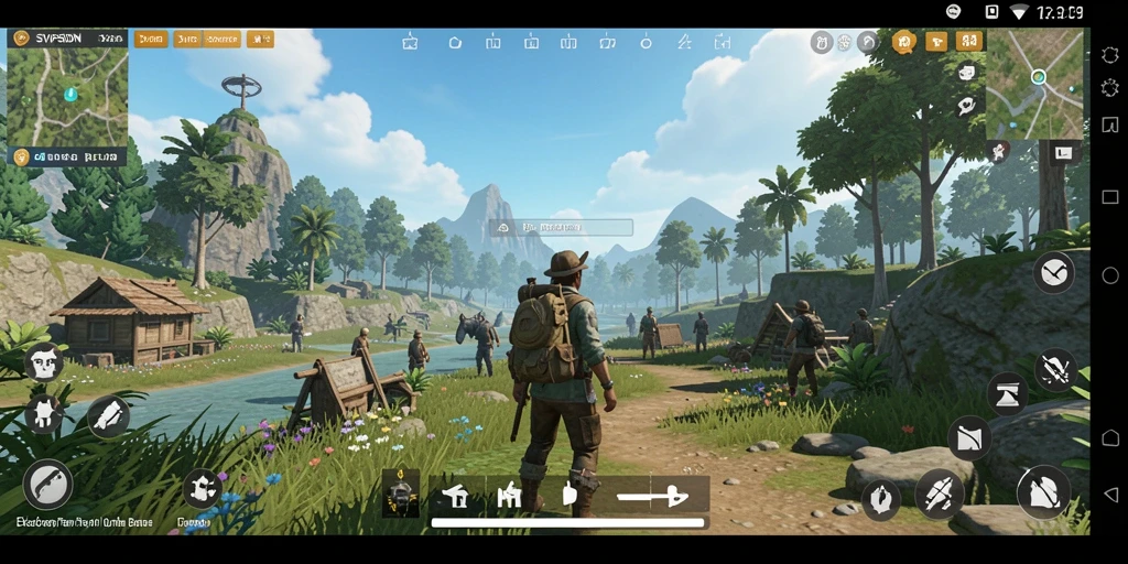 Screenshot gameplay SVIPSIDN yang menunjukkan eksplorasi dunia terbuka.