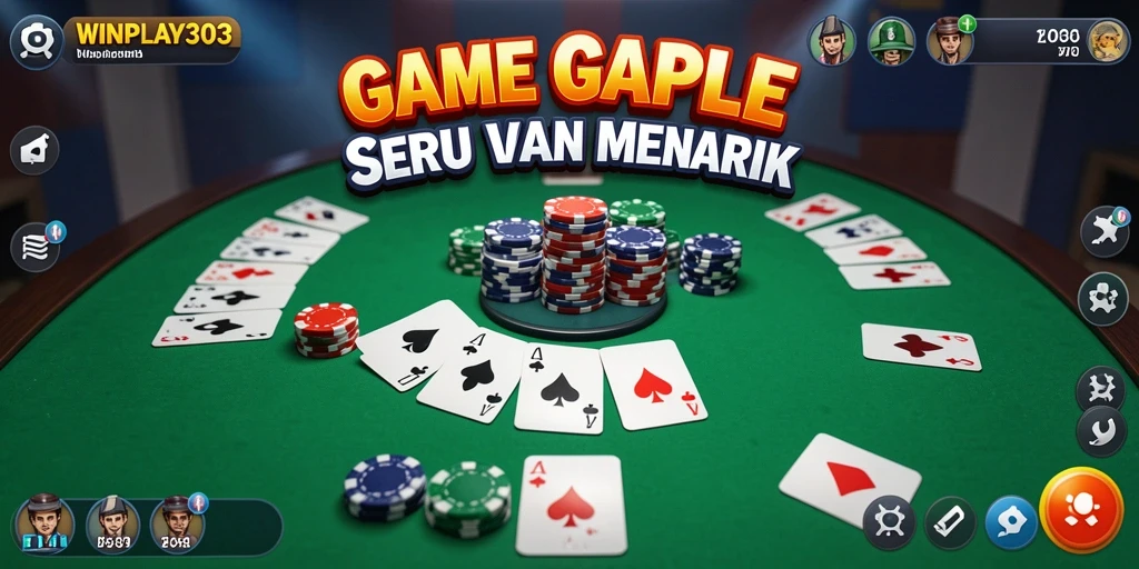 Tangkapan layar WINPLAY303 menampilkan aksi seru permainan Gaple.